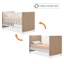 Ver imagem 4 de Quarto Infantil Completo QEncanto Carvalho Rústico / Branco Qmovi