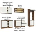 Ver imagem 5 de Armário de Cozinha Completa 310cm Rustic Branco Glamy Madesa 01