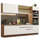 Ver imagem 3 de Armário de Cozinha Completa 310cm Rustic Branco Glamy Madesa 01