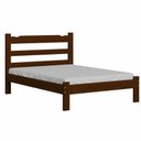Ver imagem 4 de Cama Queen com Colchão em Madeira Maciça Esmeralda Castanho