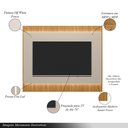 Ver imagem 3 de Painel Decorativo Singapura Mdp/mdf Tv até 70 Polegadas Ripado 1.8 Tauari/off White G77 - Gran Belo