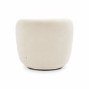 Ver imagem 5 de Kit 2 Poltronas Decorativas Sala de Estar Melissa Giratória Bouclê Off White M1 - Monari Design