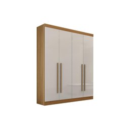 Guarda Roupa Casal 4 Portas e 3 Gavetas da Vinci Plus – Cinamomo/off White - 3