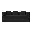Ver imagem 5 de Sofá Loft na Caixa a Vácuo Moderno 2 Lugares 160cm Compacto Bouclê Preto - Vimont Moveis