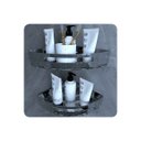 Ver imagem 1 de Kit 2 Suportes Porta Shampoo de Banheiro de Canto Inox Fs