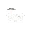 Ver imagem 5 de Kit 2 Suportes Porta Shampoo de Banheiro de Canto Inox Fs