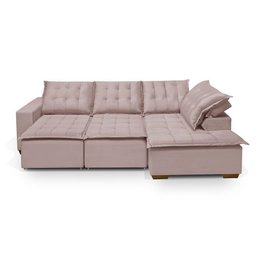 Sofá De Canto 5 Lugares 270cm Retrátil E Reclinável Rose - 1