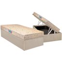 Ver imagem 1 de Conjunto Box Baú Solteiro: Colchão Espuma Luckspuma D26 Serene + Base Crc Suede Clean (88x188)
