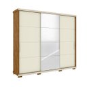 Ver imagem 3 de Guarda-Roupa Casal com Espelho 3 Portas de Correr Barcelona Móveis Robel