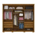 Ver imagem 2 de Guarda-Roupa Casal com Espelho 3 Portas de Correr Barcelona Móveis Robel