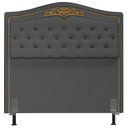Ver imagem 3 de Cabeceira Cama Box Casal King 195cm Imperial J02 Suede Chumbo - Mpozenato