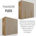 Ver imagem 5 de Guarda-Roupa 4 Portas 3 Gavetas 100% MDF Lizz Bege/Hannover/Fendi