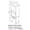 Paneleiro 4 Portas 1 Gaveta Nicho para Forno Itamaxi Itatiaia - 4