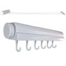 Varal de Parede Retratil 5 Cordas 6 Ganchos Extensivel Automatico Ajustavel Secador de Roupa Casa Ap - 1