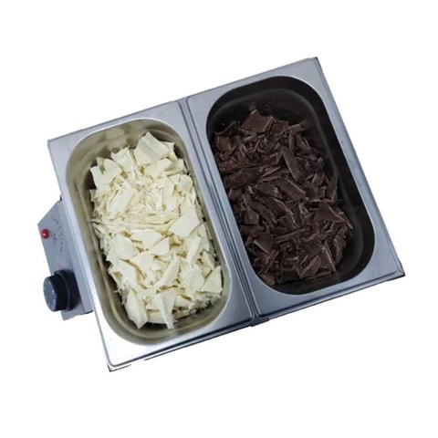 Derretedeira Chocolate Multiuso Inox 2 Cubas 5kg 1000w 220v