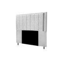 Ver imagem 3 de Cabeceira Opala Cama Box Casal 140cm Linho Cinza Claro - SSX Multicoisas