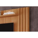 Ver imagem 5 de Rack Bancada C/painel P/tv até 60 Polegadas Panama Plus Ripado Prateleira 162x157cm Cinamomo/off