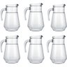 Jogo de 6 Jarras Bar Sempre Sucos ou Drinks 1,5l Nadir Figueiredo Vidro Transparentes - 1