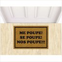 Ver imagem 1 de Tapete Divertido Me Poupe Se Poupe Nos Poupe! Ouro e Preto.