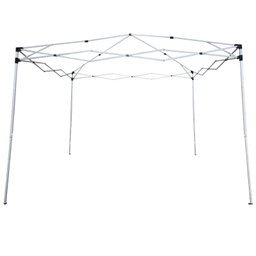 Tenda Gazebo Articulada 3x3 m Barraca Praia Camping Sanfonada Dobrável Alumínio com Bolsa Importway  - 4