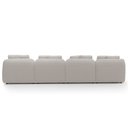 Ver imagem 2 de Sofá 5 Lugares com Chaise Direito Sala Living 388cm Arlo F04 Linho Cru Tc-14031 - Lyam Decor
