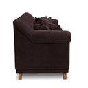 Ver imagem 4 de Sofá 2 Lugares Pé de Madeira Julieta 160 Cm Suede Café S04 - D'Rossi