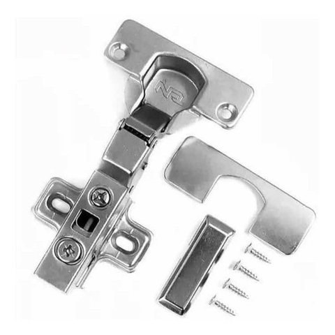 Dobradiça Amortecedor Tn Click Curva Original Kit 4 Peças