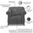 Ver imagem 3 de Kit 2 Poltronas Decorativas Retro Polo Suede 1104 Ezz