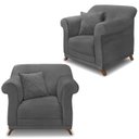 Ver imagem 1 de Kit 2 Poltronas Decorativas Retro Polo Suede 1104 Ezz