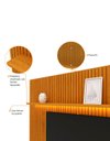 Ver imagem 5 de Conjunto Painel Ripado Tv até 75 e Rack Pés Madeira Duque Cor:madeira