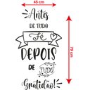 Ver imagem 4 de Adesivo decorativo frase Antes de tudo fé