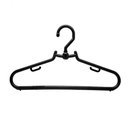Ver imagem 1 de Kit 50 Cabides Reforçados Para Roupas Pesadas Cabide Giratório Preto Para Vestidos Ternos e Exposito
