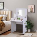 Ver imagem 2 de ESCRIVANINHA RETA POR PORTA E TAMPO BASCULANTE, ACOMPANHA ESPELHO