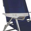 Ver imagem 7 de Kit 2 Cadeira Alumínio Reclinável 6 Posições Praia Mor Azul