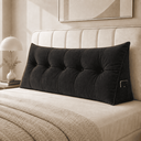 Ver imagem 3 de Almofada Encosto Triangular Cama Leitura Cabeceira Suede