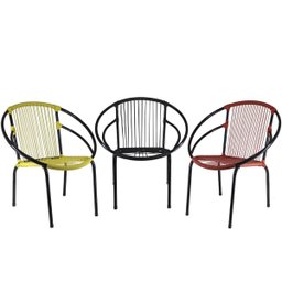 Conjunto de 3 Cadeiras Eclipse de Área, Fibra Sintética e Varanda de diversas cores. - 3