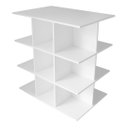 Ver imagem 3 de Balcão Central com Nichos para Loja Comércio Modular Lojas Academias Branco