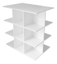 Ver imagem 3 de Balcão Central com Nichos para Loja Comércio Modular Lojas Academias Branco