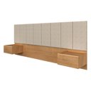 Ver imagem 3 de Cabeceira Estofada Suspensa Cama Casal Bulgária 