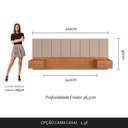 Ver imagem 5 de Cabeceira Estofada Suspensa Cama Casal Bulgária 