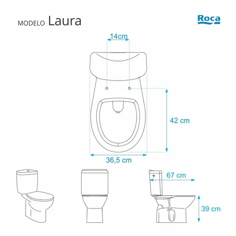 Assento Sanitário Poliester Soft Close Laura Branco para vaso Roca