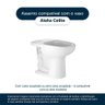 Assento Sanitario Poliester com Amortecedor Aloha Cinza Prata para Vaso Celite - 4
