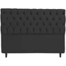 Cabeceira Mais Calçadeira Baú Casal 140cm Para Cama Box Suede Preto - 4