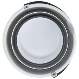 Balde Retrátil de Silicone Dobravel Redondo 10l Branco Partna - 7