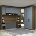 Ver imagem 1 de Guarda Roupa Casal Modulado Cp04 Delphi Avelã/grey L01 - Mpozenato