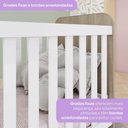 Ver imagem 2 de Quarto de Bebê com Berço e Cômoda Labirinto 4 Gavetas MDP Rústico Branco