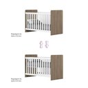 Ver imagem 4 de Quarto de Bebê com Berço e Cômoda Labirinto 4 Gavetas MDP Rústico Branco