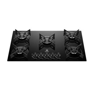 Cooktop 5 Bocas Electrolux a Gás Ke5gr Preto Bivolt