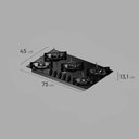 Ver imagem 4 de Cooktop 5 Bocas Electrolux a Gás Ke5gr Preto Bivolt