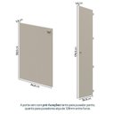 Ver imagem 7 de Guarda-Roupa 2 Módulos 4 Portas 3 Prateleiras Frame CabeCasa MadeiraOriginals